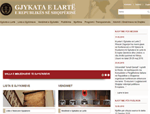 Tablet Screenshot of gjykataelarte.gov.al
